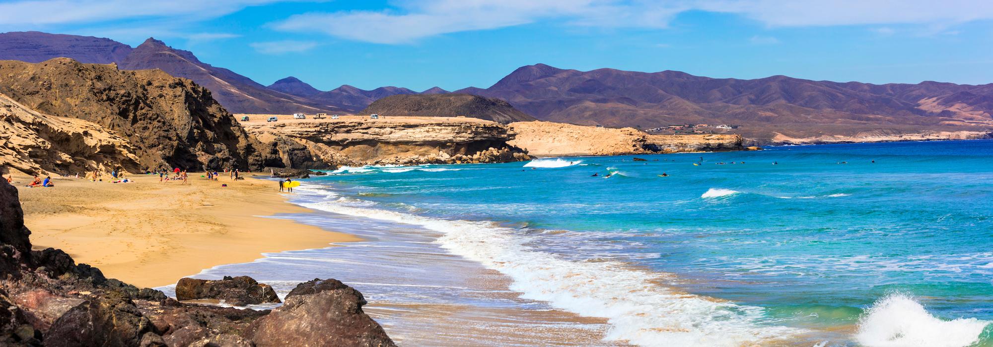 Unspoiled beaches of Fuerteventura, Canary Islands